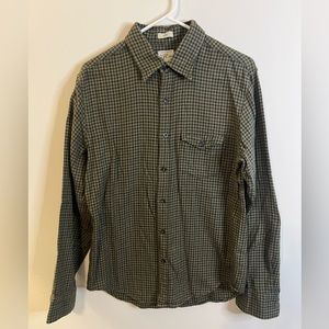J. Crew Slim Fit Button Down Wool Blend Flannel Elbow Patch Men’s Size Medium